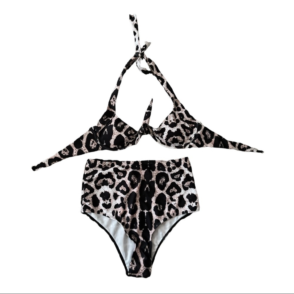BIKINI High Waisted Leopard Bikini
